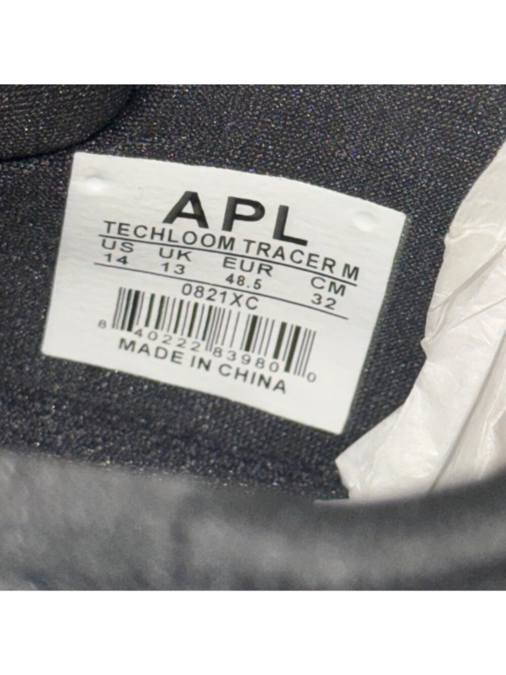 APL Techloom Tracer Mens Running Shoes Beige & Black Size 14 lightweight NWOB - Picture 5 of 11